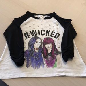 D-Signed Disney Descendants cold shoulder top